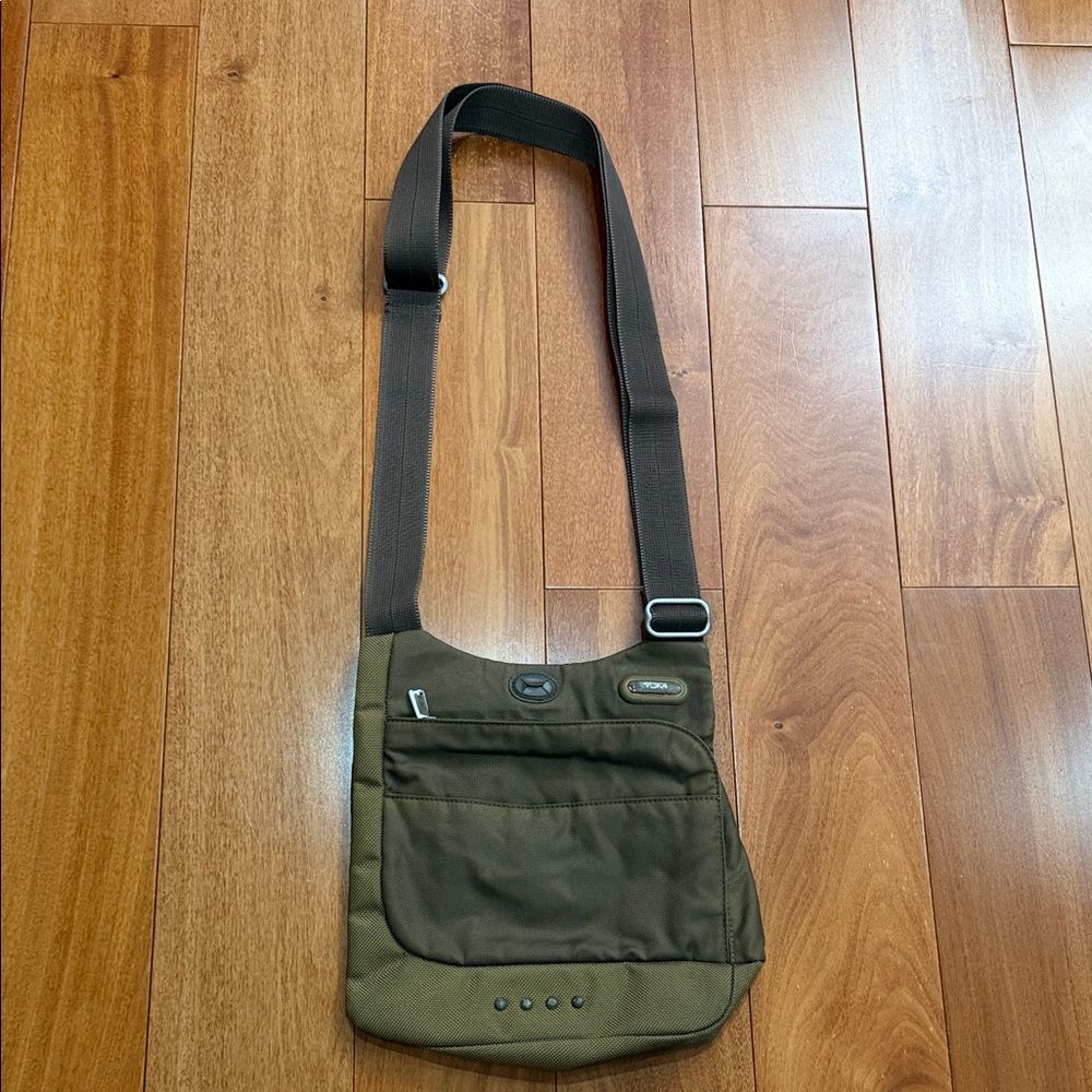 Tumi T-Tech Ballistic Nylon Crossbody Bag in‎ olive green